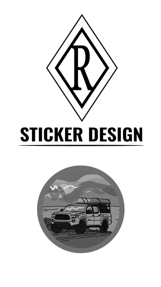 Unique Illustrated Sticker Design Services